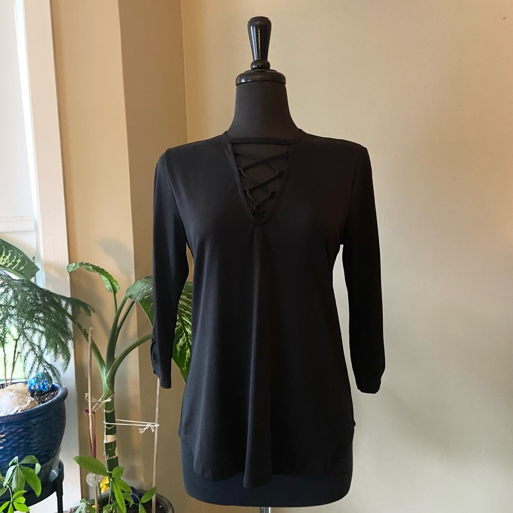 Maurices Lace Up Top